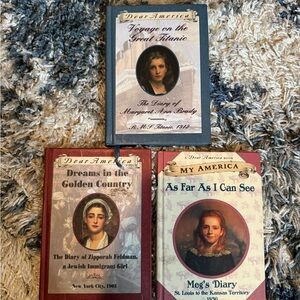 MY AMERICA series; set of 3 hardcover books